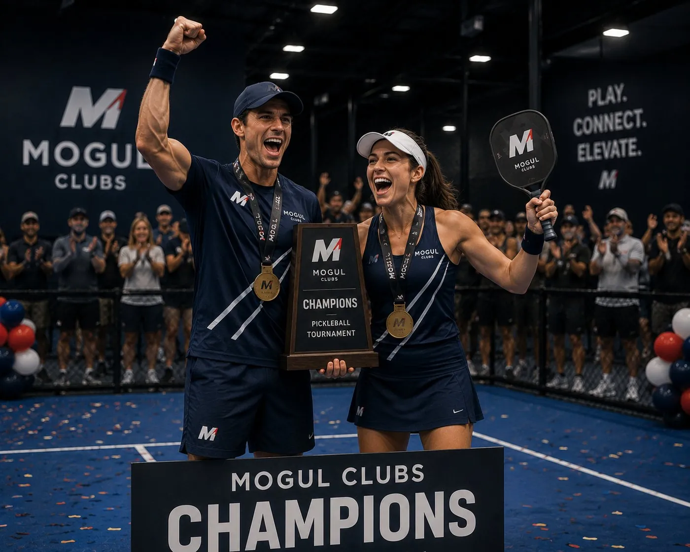 Mogul Clubs champions celebrating